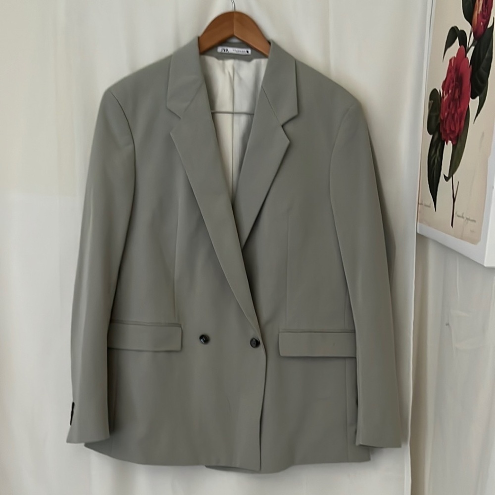 Zara Light Green Blazer